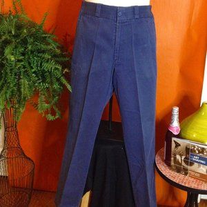 Mens Blue Duck Head Flat Front Chino Pants